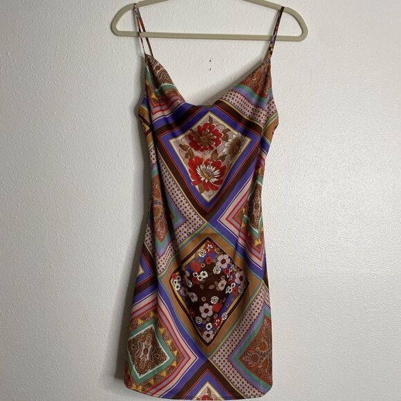 Urban Outfitters Mallory Cowl Neck Slip Dress Size M - Picture 5 of 8